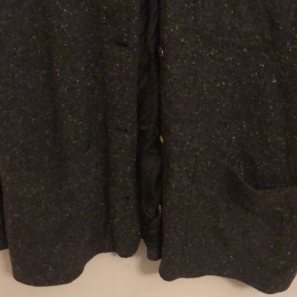 Liz Claiborne Wool Blend Tweed Button-Down Jacket - Picture 5 of 7